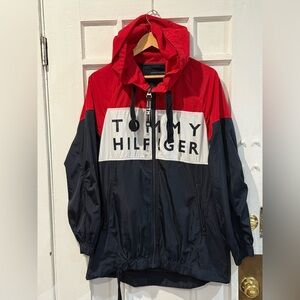 Tommy Hilfiger Red and Navy Windbreaker